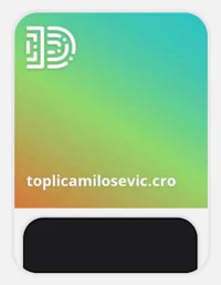 a colorful sticker with the words topicamilosevic croatia