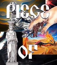 a piece of art with the words piece of