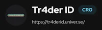 the trader id logo on a black background