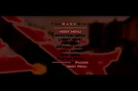 the darkride menu screen on nintendo sega genesis