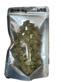 a bag of marijuana in a plastic bag