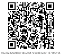 a qr code with a black and white background