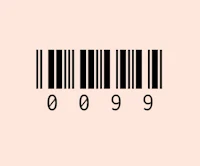 a barcode on a pink background