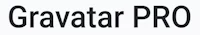a logo with the word gravetar pro on it