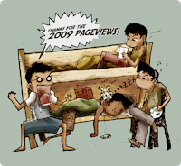 a cartoon of a group of people sitting in a bunk bed
