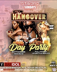 hangover day party flyer