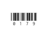 a bar code on a white background
