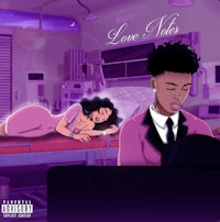 the cover of love notes, featuring a man and a woman in a bed