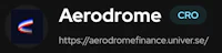 a black screen with the words aerodome cro