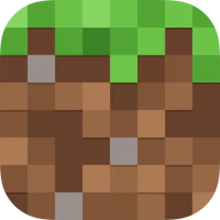 a minecraft icon with a green grass on it