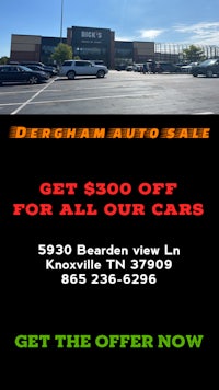get $500 off all cars at derham auto sale