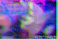 a pixelated image of a woman in a purple dress