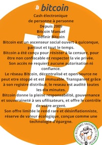 a poster with the words bitcoin on it