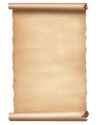 a paper scroll on a black background