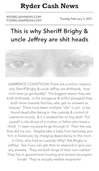 this is why sheriff bryant and uncle jeffery are shit
