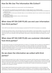 how do we use the information we collect?