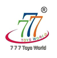 the logo for 777 toys world