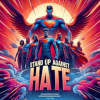 the poster for stand up against hate
