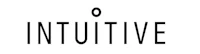 a black and white image of the word'intuitive'