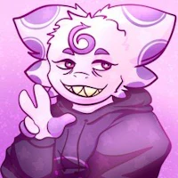 a drawing of a cat with a purple background