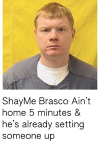 shayme brasco ain't home 5 minutes & he's already setting up someone