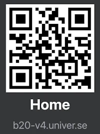 a qr code with the word home on it
