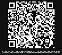 a qr code on a black background