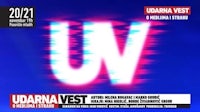 a poster with the word uv on it