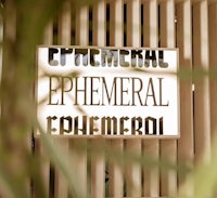 a sign that says ephemeral ephemeral