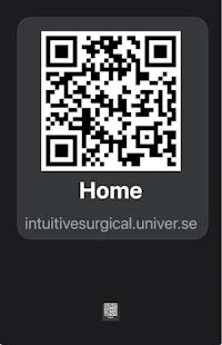 a phone with a qr code that says home