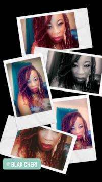 a photo of a black woman with dreadlocks