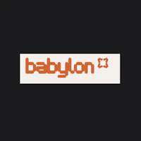 babylon logo on a black background