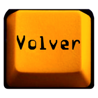 a yellow key with the word volver on it
