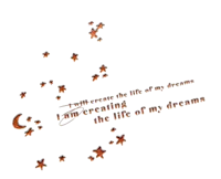 a black background with stars and a quote