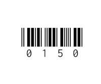 a barcode on a white background