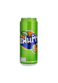 a can of muhli on a black background