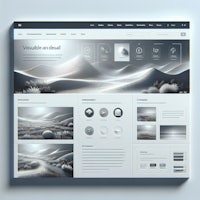 a view of a website with a view of the desert