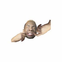 a picture of a man with his hands on his face