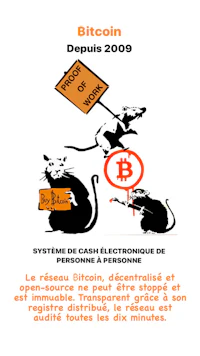 a poster with the words bitcoin depus 2009