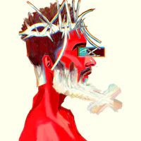 a man with a crown of thorns on his head