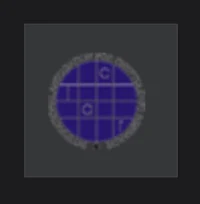a blue circle with a blue circle in the middle