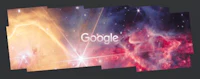 google nasa logo on a black background