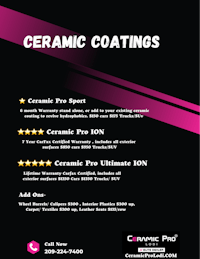 a flyer for ceramic coatings