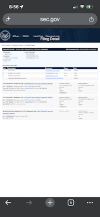 a screenshot of the fbi app on a cell phone