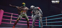 two characters in a boxing ring in call of duty mobile