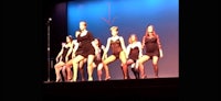 a group of dancers performing on stage