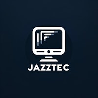 jazztec logo on a dark background