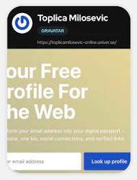 your free profile for the web