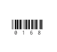 a barcode on a white background