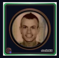 a picture of a man in a green circle
